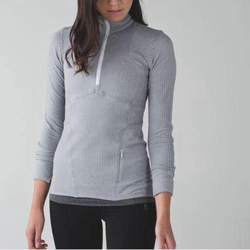 Lululemon Gray Quarter-Zip Pullover